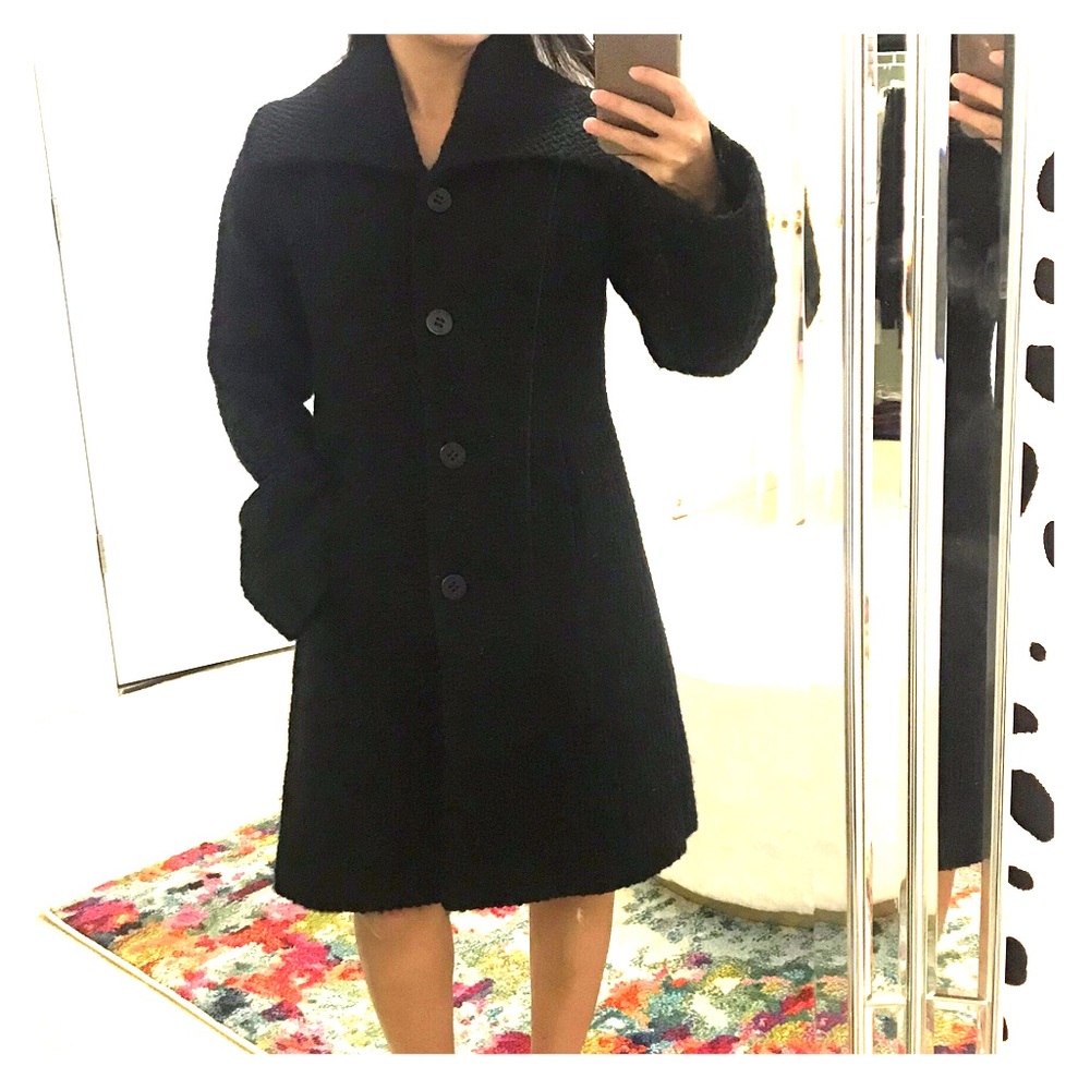 Black Calvin Klein winter coat